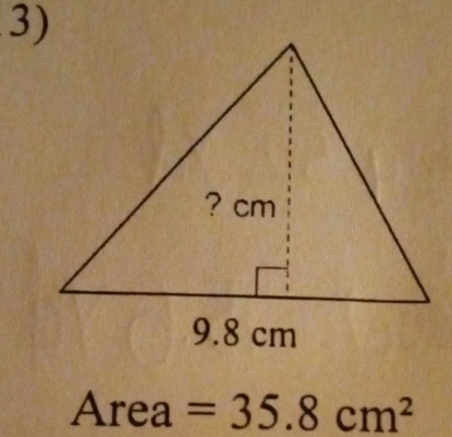 Ar rea =35.8cm^2