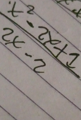  (x^2-2x+1)/2x-2 