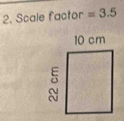 Scale factor =3.5