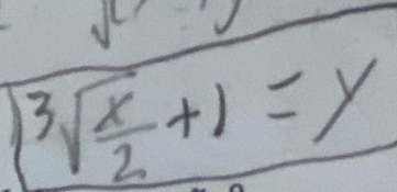 sqrt(3)sqrt(frac x)2+1=y