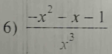  (-x^2-x-1)/x^3 