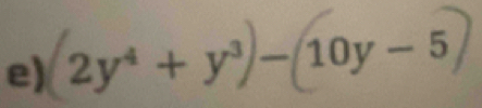 2y* + y³ − 10y-5)