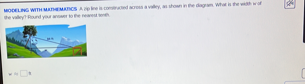 Solved: MODELING WITH MATHEMATICS A zip line is constructed across a ...