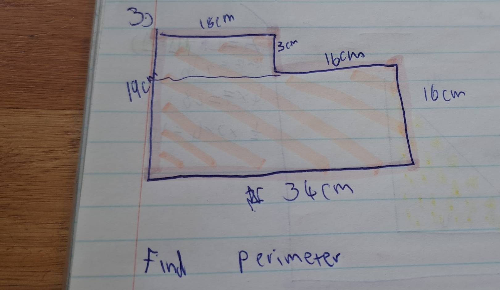 16cm
find perimeter