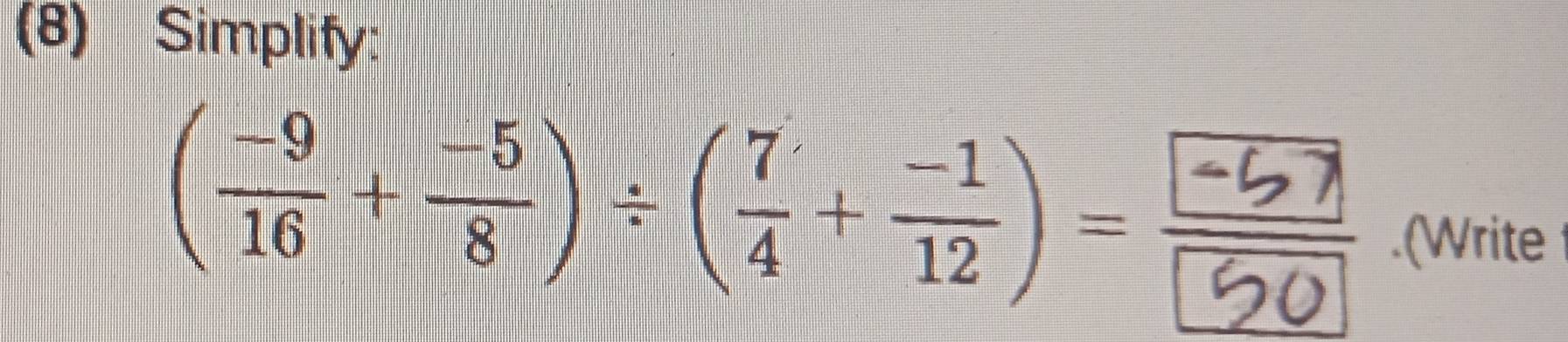 (8) Simplify:
(+)(i+)-.(Write