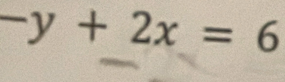 -y+2x=6