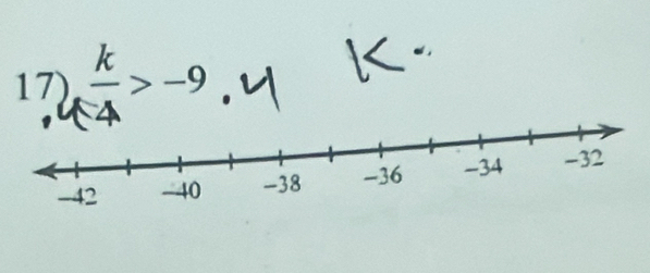  k/4 >-9