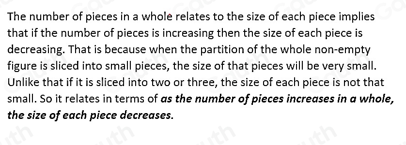 Solved: WRITE Math Explain how the number of pieces in a whole relates ...