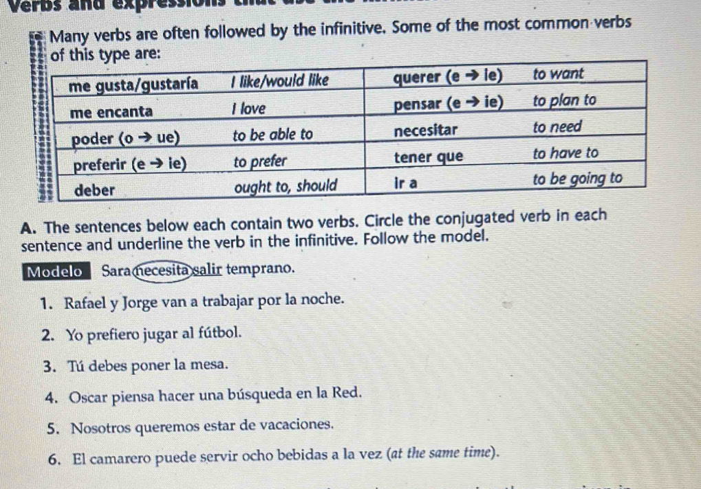 Solved: verbs and expressions Many verbs are often followed by the ...