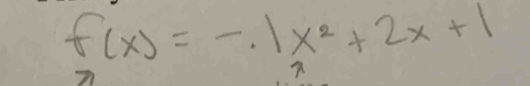 f(x)=-1x^2+2x+1