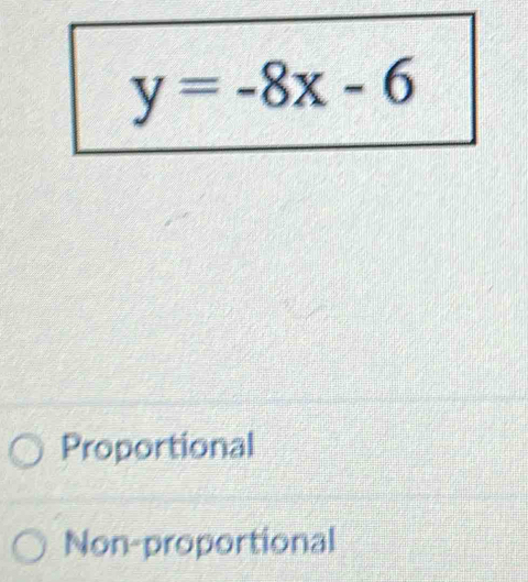 Proportional
Non-proportional