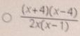  ((x+4)(x-4))/2x(x-1) 