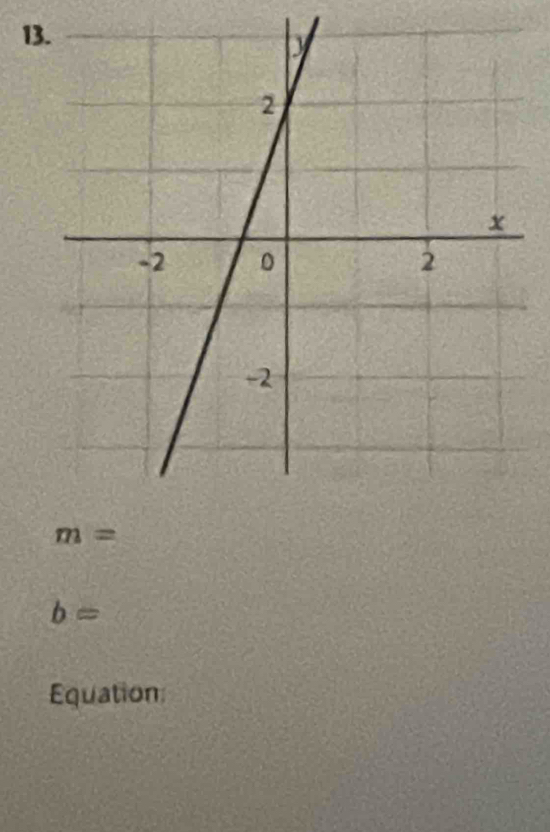 b=
Equation: