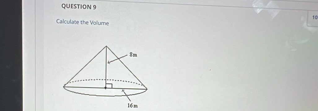 Calculate the Volume