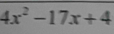 4x^2-17x+4