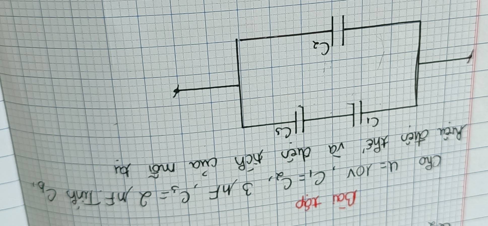 Bay táp
u=10v,C_1=C_2,3,nF,C_3=2 lambda MF TinB
CRo C_b,
Ruóu zhén thē vá dén jich cha mói bu