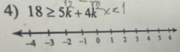 18≥ 5k+4k^2x<1</tex>