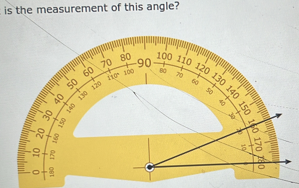 is the measurement of this angle?