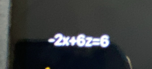 -2x+6z=6