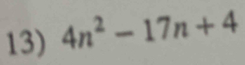 4n^2-17n+4