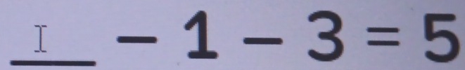 circ  -1-3=5