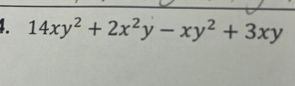 14xy^2+2x^2y-xy^2+3xy