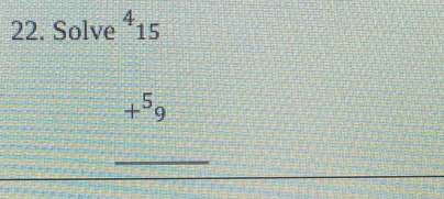 Solve^4_15
_ +^59