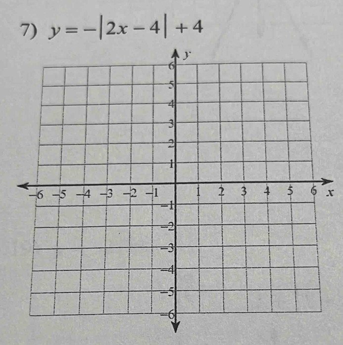 y=-|2x-4|+4
x