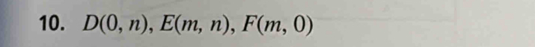 D(0,n), E(m,n), F(m,0)