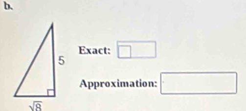 Exact:
□
Approximation: □