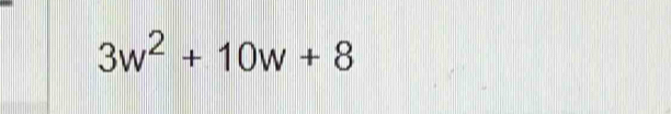 3w^2+10w+8