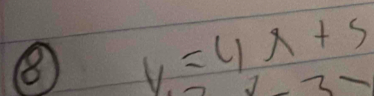 ⑧
V=4x+5