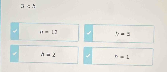 3
h=12
h=5
h=2
h=1