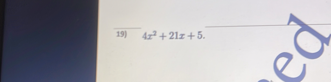 4x^2+21x+5.