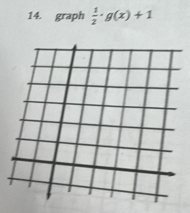 graph  1/2 · g(x)+1