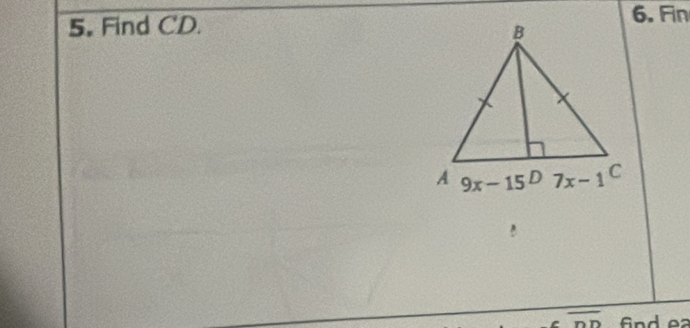 Find CD.
6. Fin
overline nD