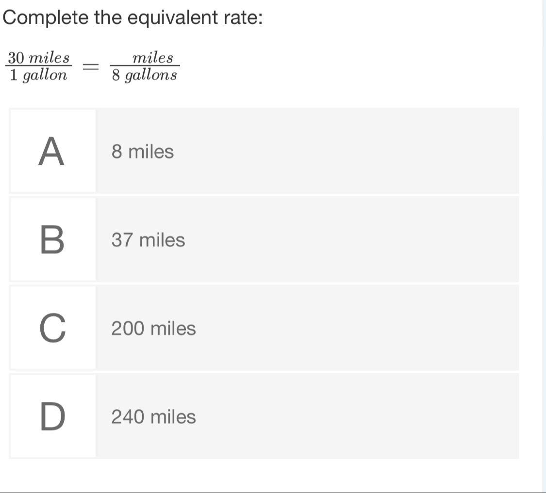 Complete the equivalent rate: