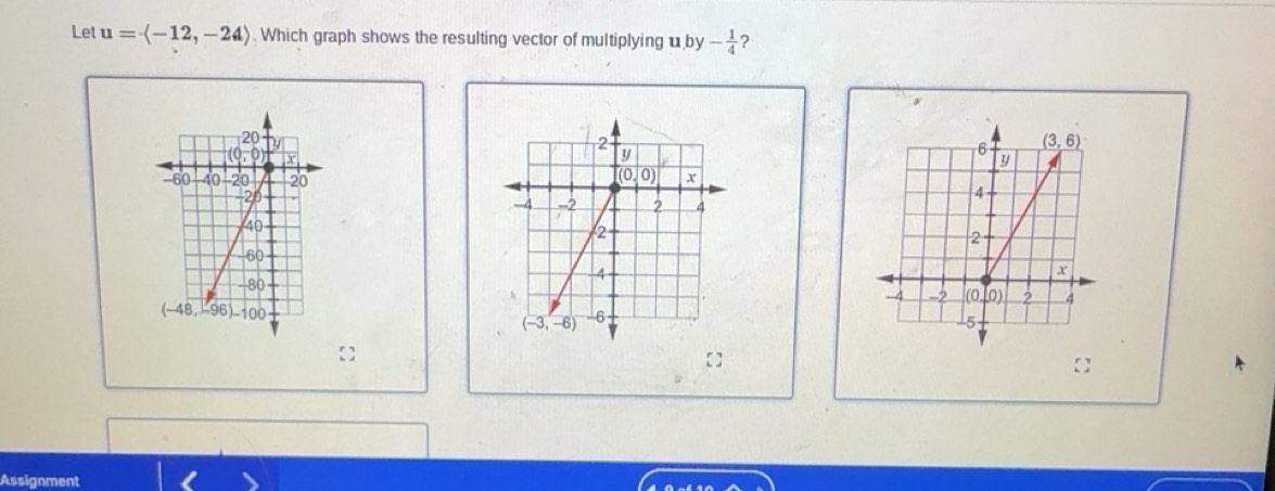 Solved: Let u=langle -12,-24rangle. Which graph shows the resulting ...