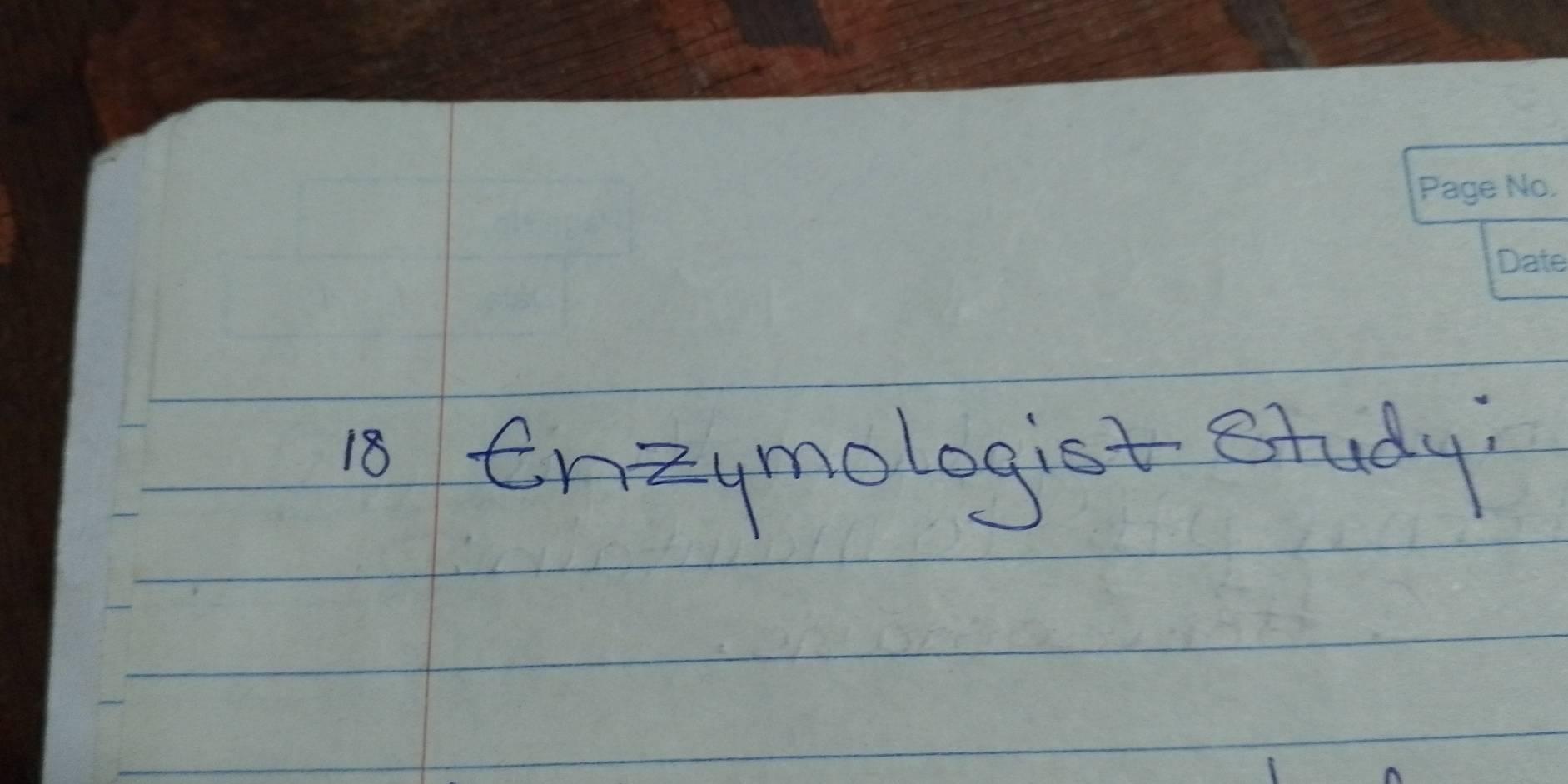 Chzymologist study