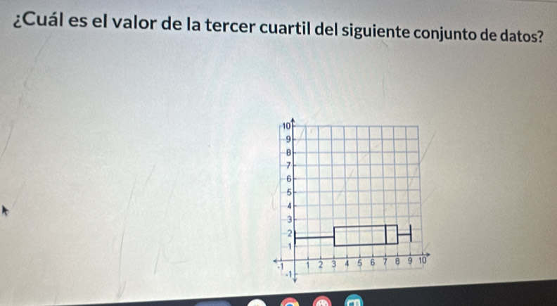 ¿Cuál es el valor de la tercer cuartil del siguiente conjunto de datos?