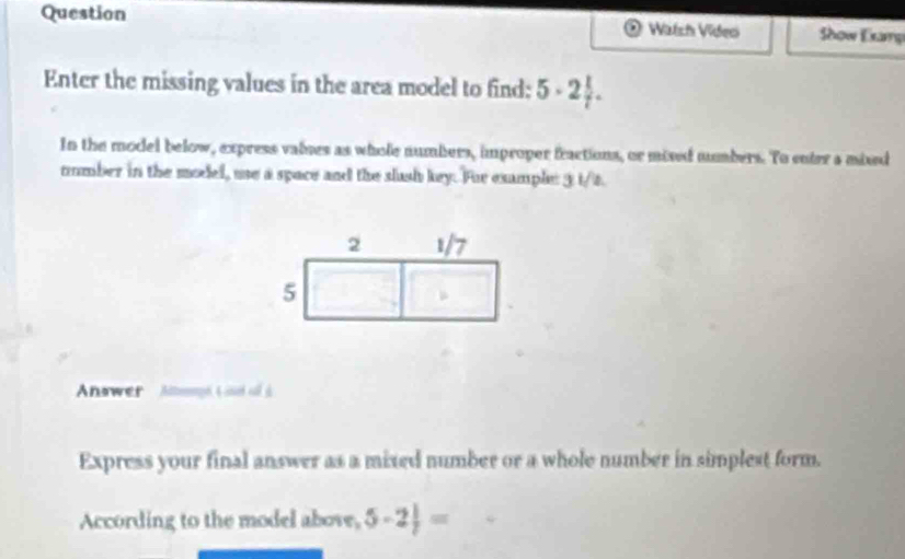 Solved: Question Wikich Videei Show Exan Enter the missing values in ...