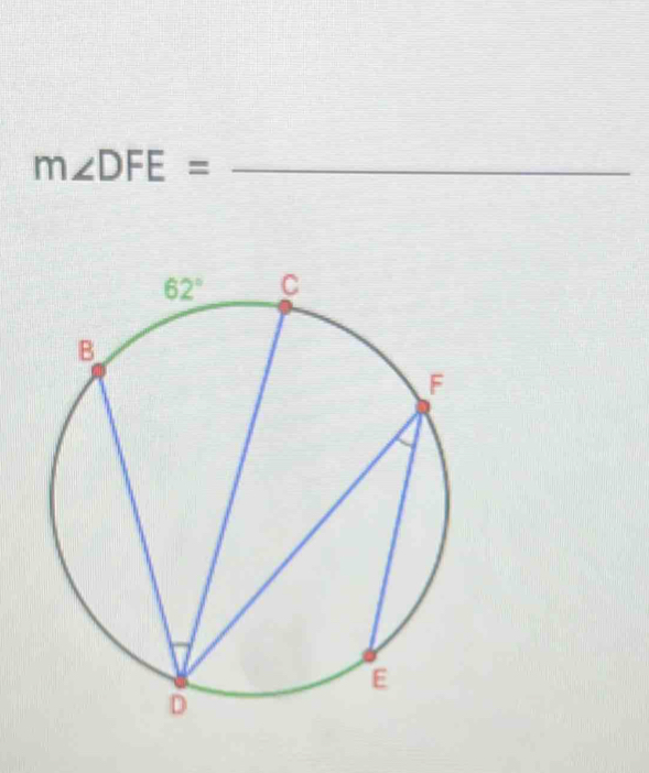 m∠ DFE=