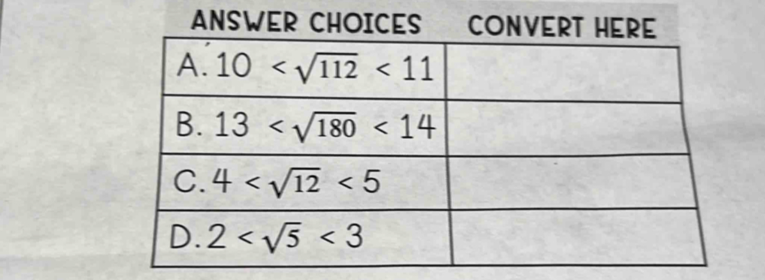 ANSWER CHOICES CO