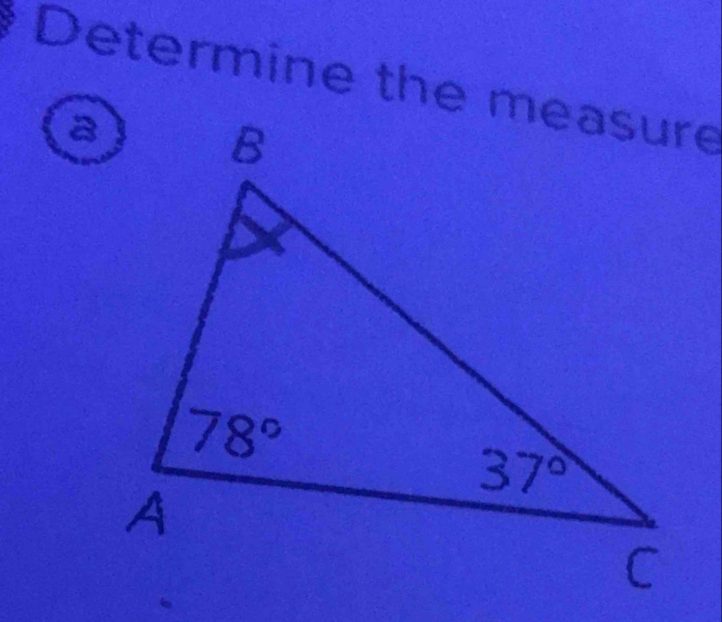 Determine the measure