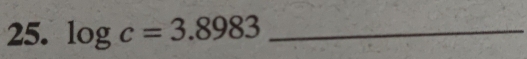 log c=3.8983 _