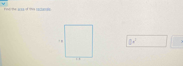 Find the area of this rectangle.
6 ft^2