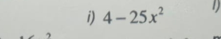 4-25x^2 1