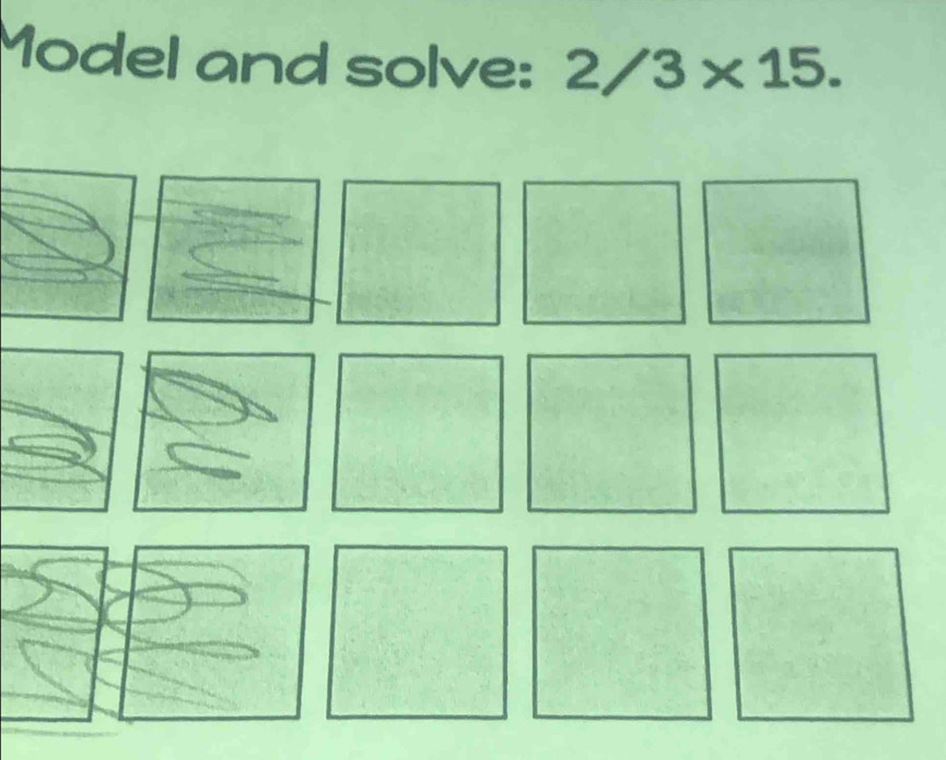 Model and solve: 2/3* 15.