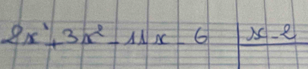 2x^3+3x^2-11x-6|frac x-2