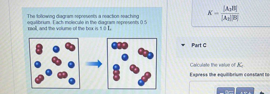 Solved: The following diagram represents a reaction reaching ...